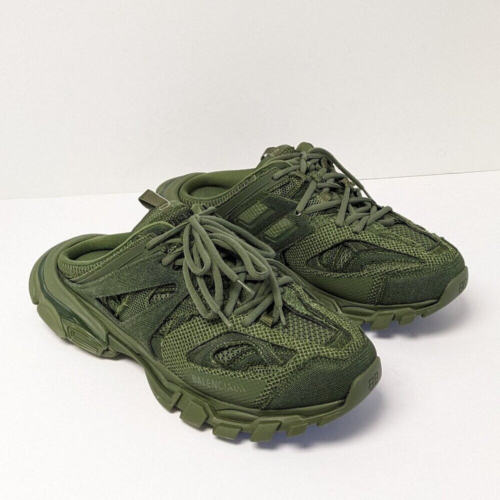 Balenciaga Track Mule Sneakers, Dark Green, Men's 11 (EU 44)